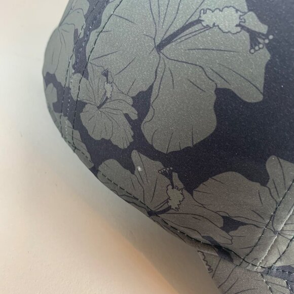 Ping Golf Navy Blue Green Floral Print Relaxed Fit Strapback Adjustable Hat - Picture 3 of 7